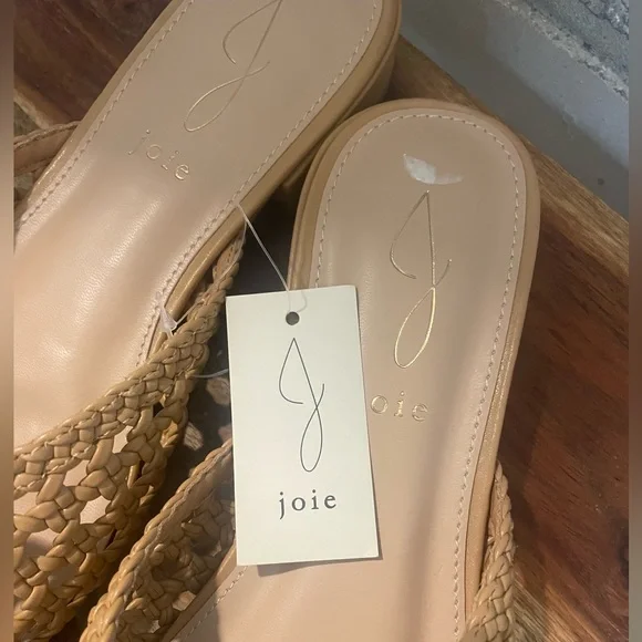 Joie, Behold Pointed Toe Woven Mules, Camel/Nude Sz 6.5 & 7.5, NWT - Picture 9 of 11